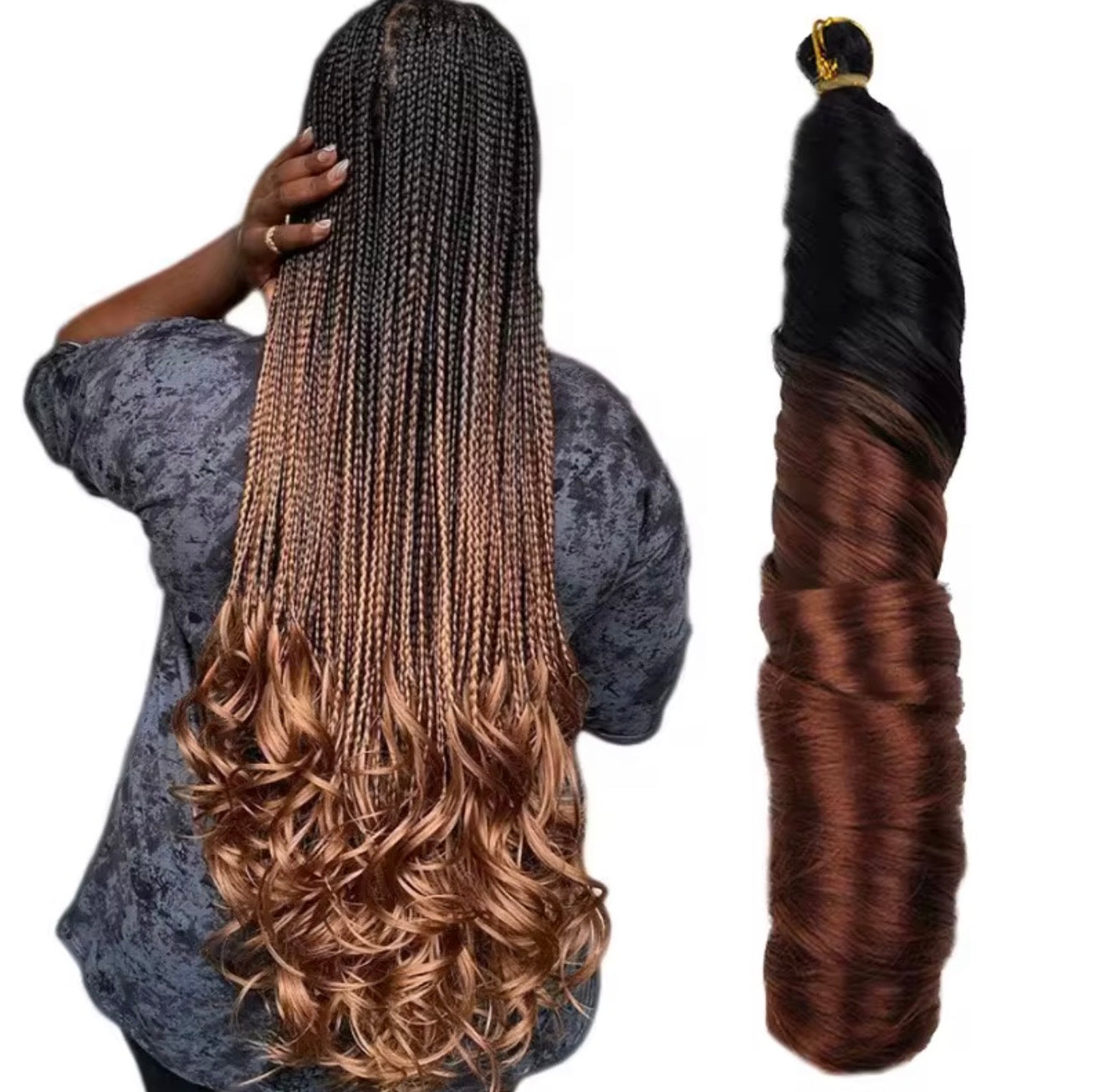 Mèches French Curl 24 pouces – Qualité Premium
